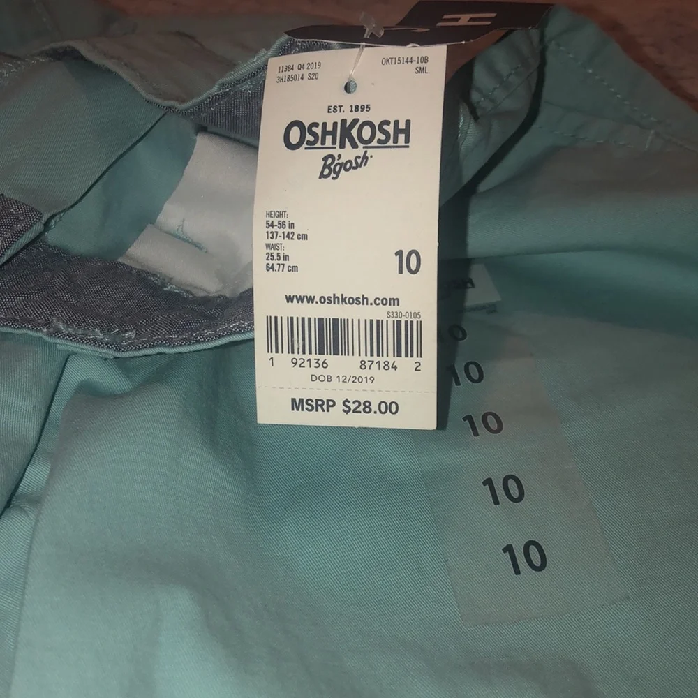 NWT OshKosh B’Gosh Stretch Chino Shorts
